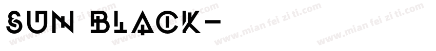 SUN BLACK字体转换